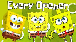 Every SpongeBob Theme Song Opener [upl. by Heindrick733]