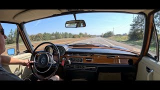 Driving a 1972 Mercedes Benz 280SE 45 [upl. by Warga]