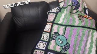 Crochet Spider Web Afghan Blanket [upl. by Ennoryt816]