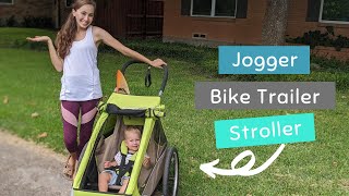 31 Croozer Review  BEST Jogger Bike Trailer amp Stroller  Mama Says [upl. by Ileray722]