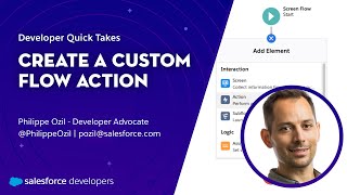 Create a Custom Flow Action  Developer Quick Takes [upl. by Elleneg]