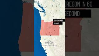 Oregon in 1 Minute RealLifeLore [upl. by Nilatak691]