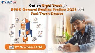 Fast Track Course  General Studies Prelims  UPSC CSE 2025  Starting from 19th November 1 PM [upl. by Codd384]