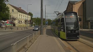 Poland Gorzów Wielkopolski tram 3 ride from Plac Staromiejski to Kilińskiego [upl. by Hennie]