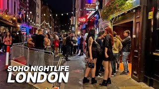 LONDON CENTRAL SOHO4K DEC 2023 WHAT HAPPENS AFTER DARK  SOHO BARS NIGHT LIFE WALKTHROUGH uk [upl. by Phonsa607]