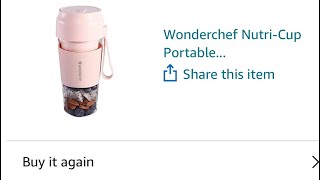 Wonderchef nutricup portable blender review  Amazon purchase [upl. by Noll]