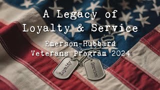 EmersonHubbard Veterans Day Program 2024 [upl. by Linsk]