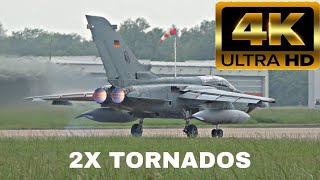 4K DOUBLE TORNADO TAKEOFF  NORVENICH AIRBASE [upl. by Ahsoym228]