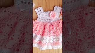 Crochet baby frock setcrochet crochetbabyset🥰 newbornbaby crochetforbabies crochetitems [upl. by Jehiah]