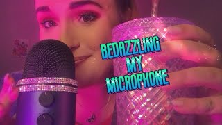 ASMR Whisper Rambles💎Bedazzling My Microphone💎 [upl. by Goltz]