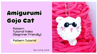 Amigurumi puffy gojo satoru cat gojo cat amigurumi no sewing easy amigurumi for beginner gojocat [upl. by Laurice101]