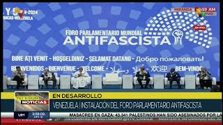 Primer Foro Parlamentario Mundial Antifascista en Venezuela [upl. by Anotyad]