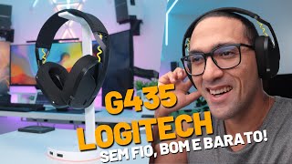 LOGITECH G435  UM HEADSET GAMER SEM FIO E BLUETOOTH COM ÓTIMO CUSTOBENEFÍCIO [upl. by Lein]