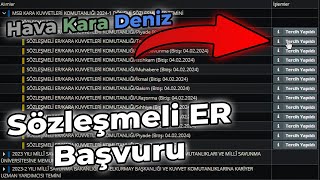 SÖZLEŞMELİ ER NASIL BAŞVURU YAPILIR [upl. by Jermaine]