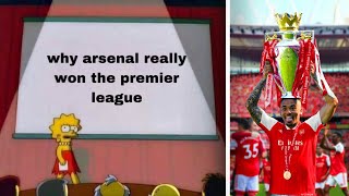 ARSENAL ARE THE REAL PREMIER LEAGUE CHAMPIONS [upl. by Barthelemy736]