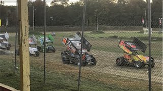 Live SCoNE Sprint Cars of New England Championship Race at Unity Raceway  From the Stands [upl. by Aseeram]