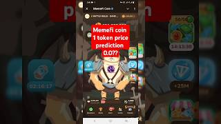 Memefi coin price prediction  Memefi coin 1 token price 00  Memefi coin price update 0 [upl. by Daryle]