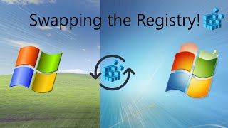 Swapping Windows 7s registry with Windows XPs registry [upl. by Naitirb]