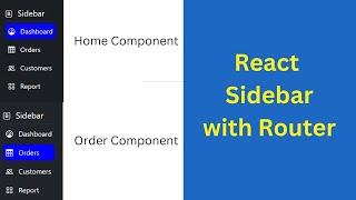 React Sidebar Navigation Menu Tutorial  Beginner React JS Project Using Hooks amp Router [upl. by Cami]