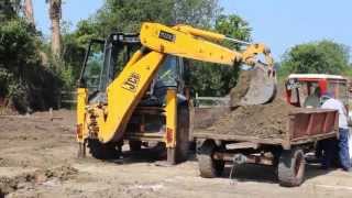 JCB 3CX digging foundations [upl. by Hilary972]