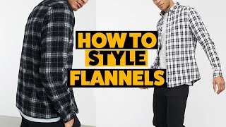 How To Style Flannels For Men  5 Flannel Outfits For Men [upl. by Thea]