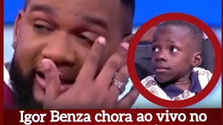 Igor Benza chora ao vivo no programa A Tarde É Nossa após ouvir palavras e testemunho de menino [upl. by Vachil130]