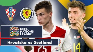 Croatia 21 Scotland  UEFA Nations League  LIVE [upl. by Nikral396]