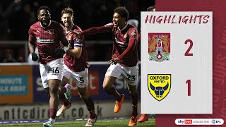 HIGHLIGHTS Northampton Town 2 Oxford United 1 [upl. by Vizza]