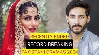 Top 8 Recently Ended Record Breaking Pakistani Dramas 2024 [upl. by Dieterich]