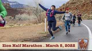 Zion Half Marathon 2022 Vacation Races [upl. by Oirazan949]