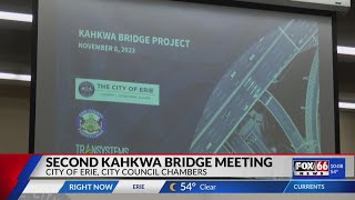 Erie residents weigh in on future of Kahkwa Bridge Project [upl. by Terrag730]