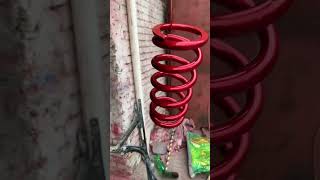 Lollipop red powder coating more details on my WhatsApp 03244496893 metalcoating lahore [upl. by Mylander]