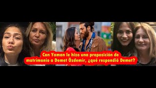 Can Yaman le hizo una proposición de matrimonio a Demet Özdemir ¿qué respondió Demet [upl. by Eellek]