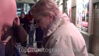 Angela Lansbury  Signing Autographs at Blithe Spirit Stage Door [upl. by Ezalb513]