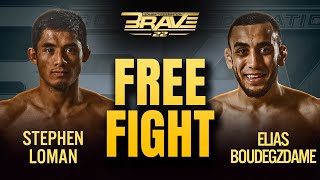 STEPHEN LOMAN vs ELIAS BOUDEGZDAME  FULL FIGHT  BRAVE CF [upl. by Llekcm183]