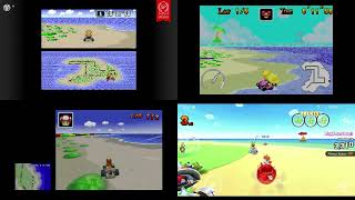 Evolution of SNES Koopa Beach 2 in the Mario Kart Series 1996  2022 [upl. by Martha835]