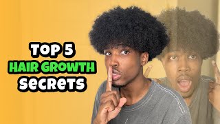 TOP 5 HAIR GROWTH SECRETS YOU NEED TO KNOW [upl. by Lockwood]