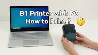 Tutorial for Connecting B1B21B3S Label Maker to PC Device [upl. by Hoye]