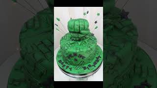 Hulk Fist cake bjamspatisserie birmingham shortvideo viral cakeinternational viralvideo [upl. by Aldus713]