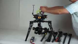 Versadrones Heavy Lift Octocopter detachable arms demonstration [upl. by Iuqcaj254]