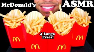 ASMR McDonalds French Fries Challenge Mukbang Jerry 4 Large Fries ماكدونالدز [upl. by Yunick]