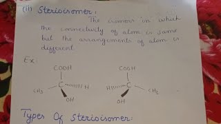 Stereochemistry  Classification of isomers [upl. by Asirahc]