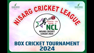 NISARG CRICKET LEAGUE 2024  day 2 [upl. by Adirehs]