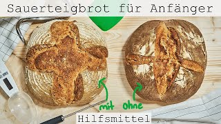 Brotbacken für Anfänger – Sauerteigbrot ohne Hilfsmittel backen [upl. by Anytsyrk]