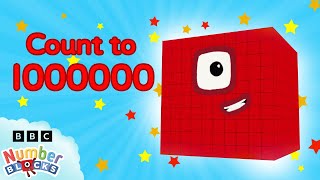 I can count to 1000000  60 mins of Learn to Count  Numberblocks [upl. by Enywad]