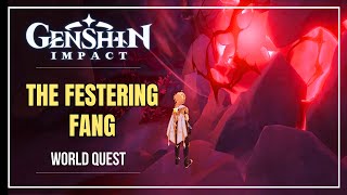 quotTHE FESTERING FANGquot Quest Guide  Dragonspine  Mondstadt World Quest [upl. by Adnwahsar]