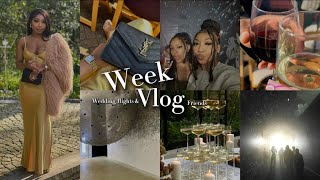 WEEKVLOG WEDDINGS FLIGHTS AND FRIENDS FT CHESATHEBRAT ♡ Shalaya Dae [upl. by Ahsiliw]