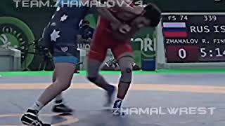 Razambek Zhamalov wrestling highlights 2020 Serbia [upl. by Ilowell]