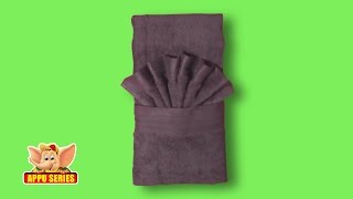 Towel Folding  Unique Hand Towel Fold [upl. by Pen]