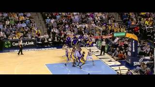 Metta World Peace catches Kenneth Faried with an elbow [upl. by Zellner]